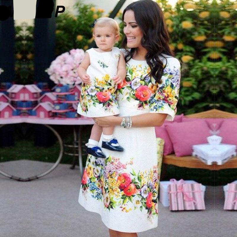 mother baby matching dress