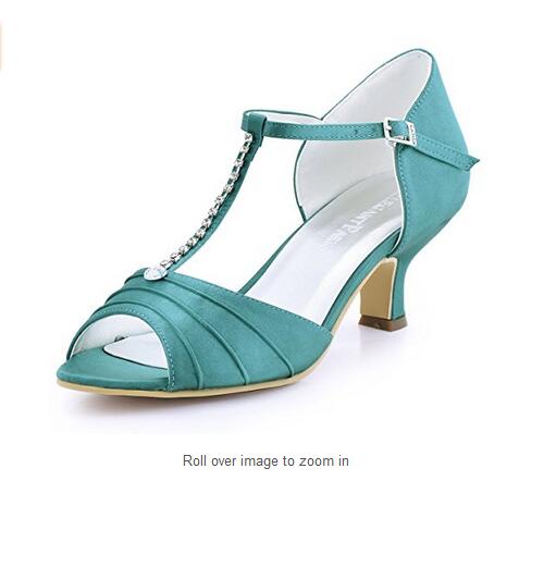 teal wedges for wedding