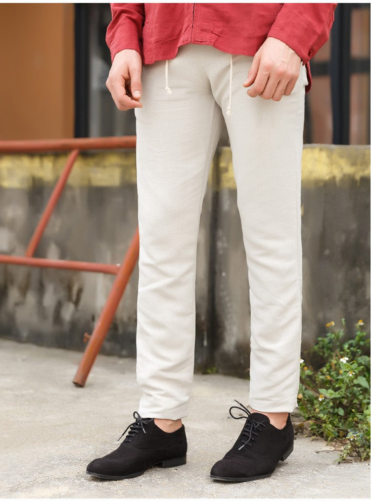 linen casual pants mens