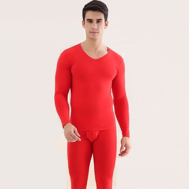 women's red long johns