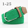 Elastic Belt Knitted Canvas Belts Decoration Girdle Female Pin Buckle Strap Women And Man Adult Casual High Quality Fashion 2018