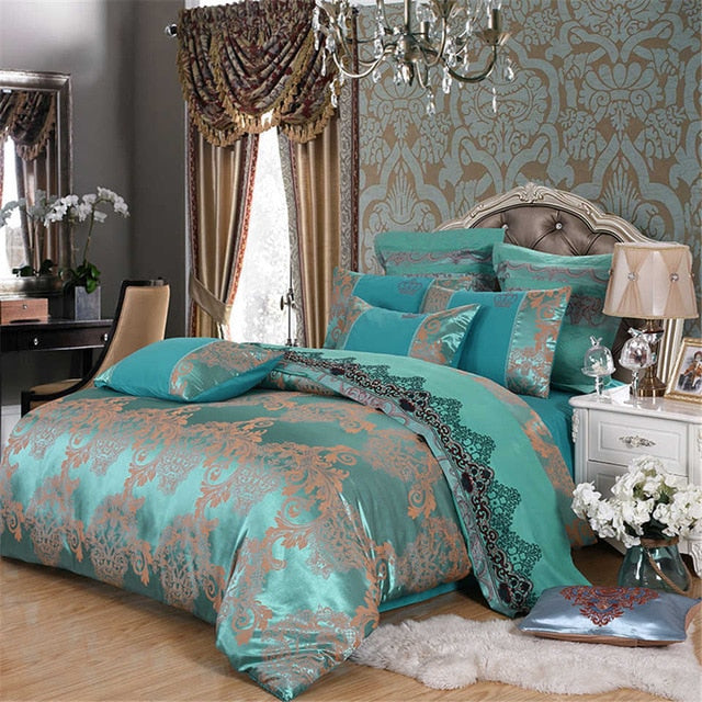 Comforter Bedding Sets Tencel Silk Luxury Duvet Cover Bed Sheet