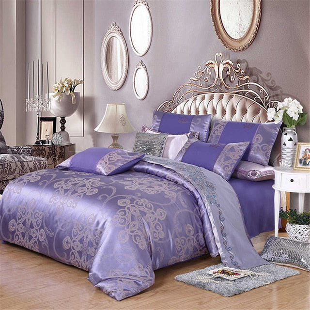 Comforter Bedding Sets Tencel Silk Luxury Duvet Cover Bed Sheet