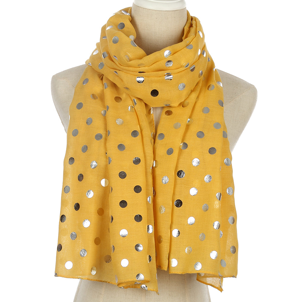 womens yellow scarf