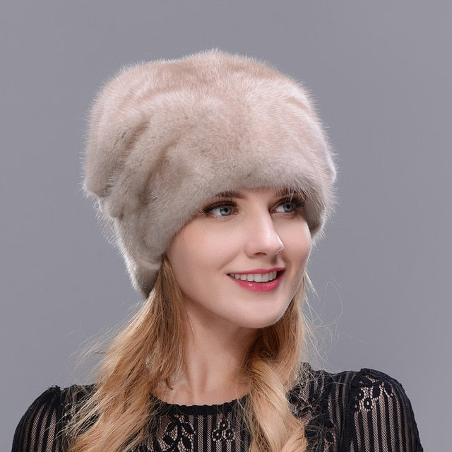 women's mink fur hats