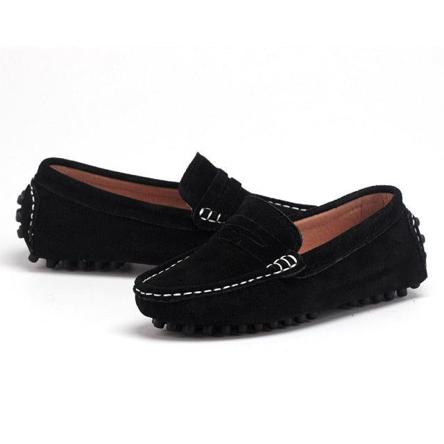 leather loafers for girls
