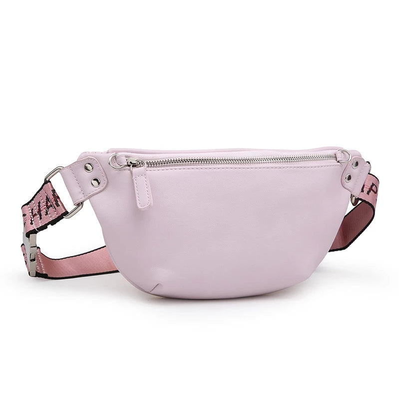 pink waist bag