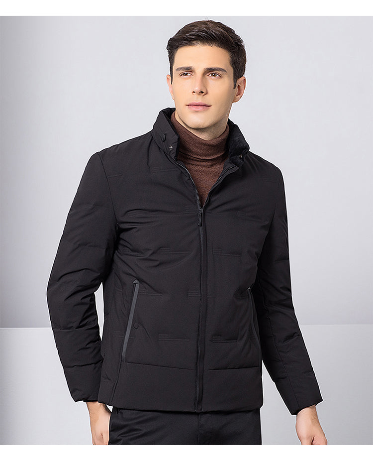 slim fit down jacket mens