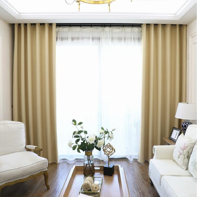 Blackout Curtains For The Bedroom Solid Colors Curtains For The Living Room Window Greey Gold Curtains Blinds Customized