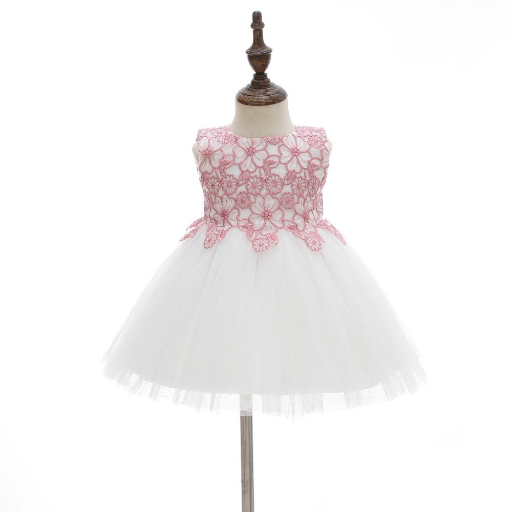 pink princess baptism dresses