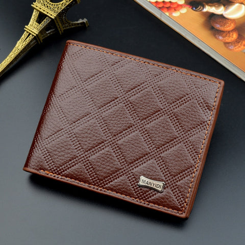 I Clip Wallet Cards Retro Matte Buckle Folding Multi Functional Large Capacity Wallet Clip Money Monedero