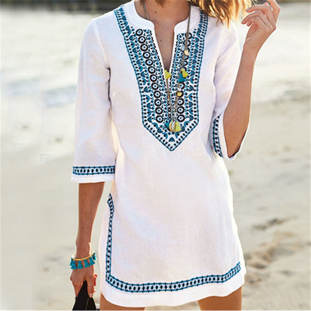 embroidered summer dresses