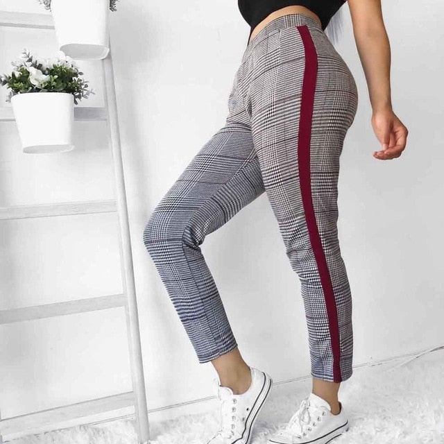 side stripe womens pants