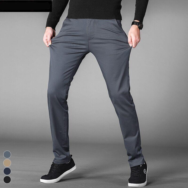 mens slim fit casual pants