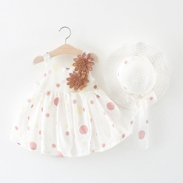 white cotton frock for baby girl