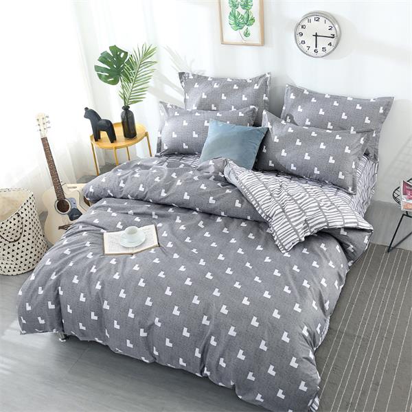 Comforter King Grey Bedclothes Bed Linen Snowflake Cotton Bedding