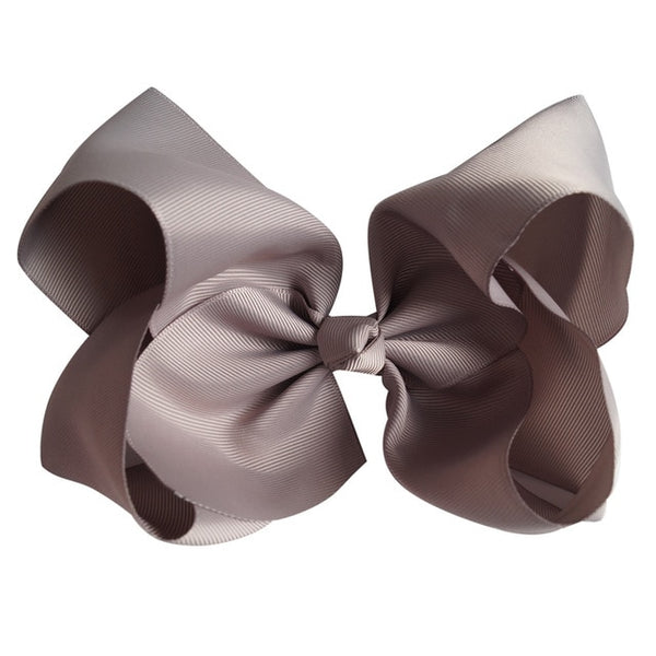 1pc 8 Large Grosgrain Ribbon Hair Bows For Girls Solid Bowknot