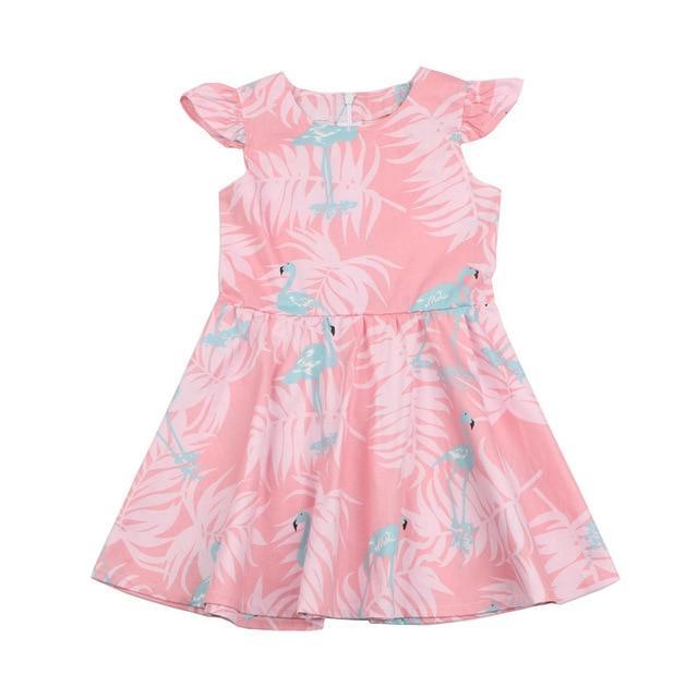 flamingo dress baby girl