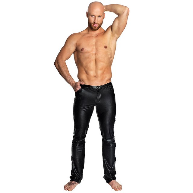 patent leather pants for men