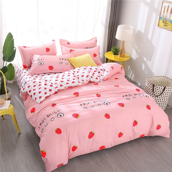 Plaid Bedding Sets Queen King Double Twin Full King Size Bedlinen