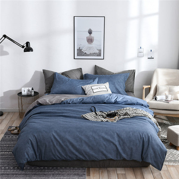 New Product 100 Polyester Bedding Set Pillowcase Flat Sheet Duvet