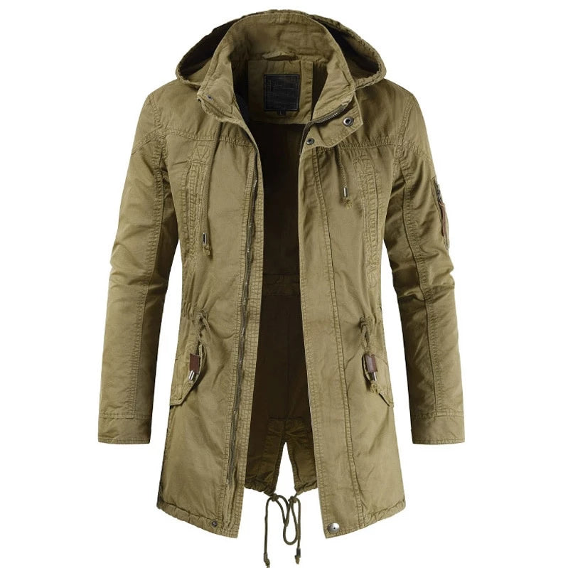 man hooded jacket coat