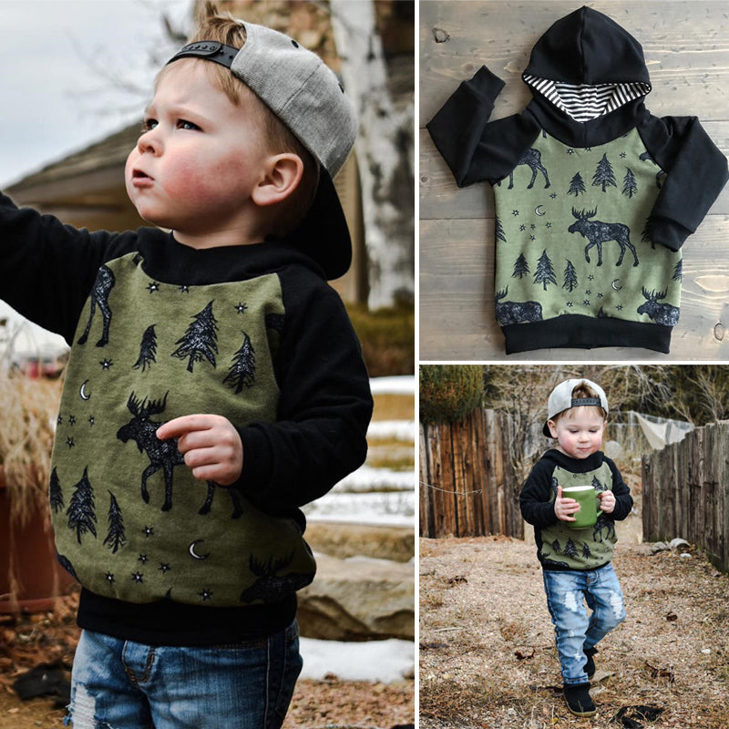 baby boy hooded sweatshirt