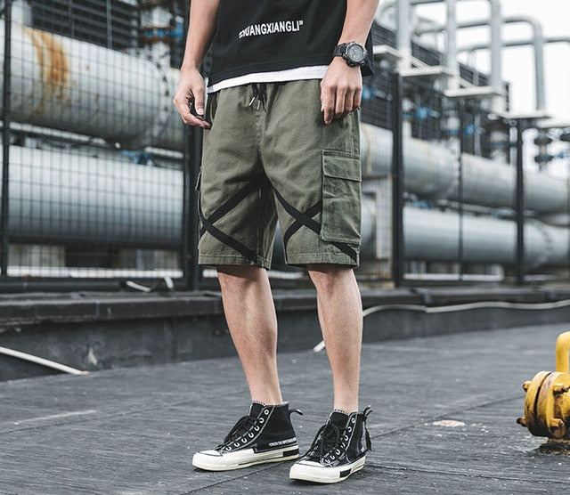 mens short pants with elastic waist