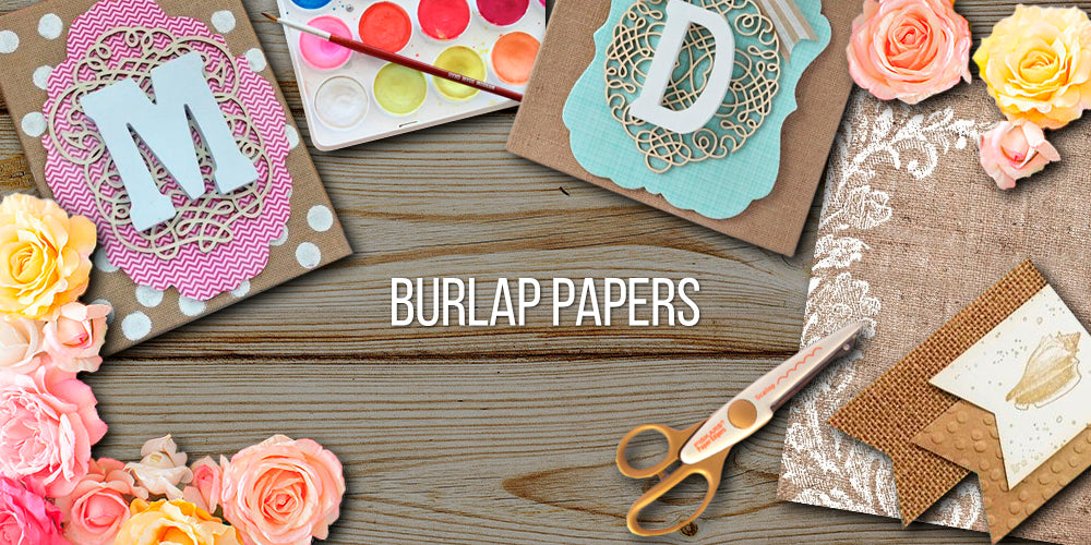 Burlap and Lace Digital Paper, Wedding Digital Scrapbook Paper