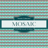 Mosaic Scallops Digital Paper DP4393B - Digital Paper Shop
