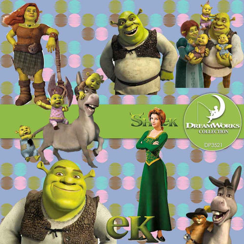 Shrek Digital Paper DP3521 - Digital Paper Shop