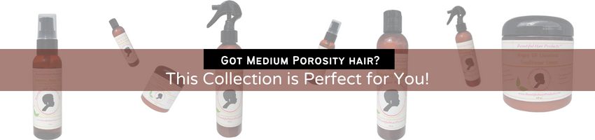 Argan oil hair care products porosity banner