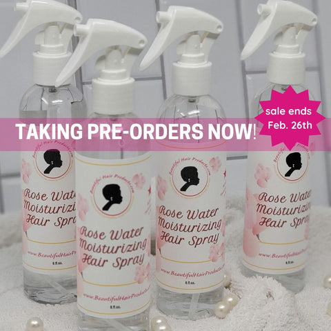 rose water moisturizing hair spray