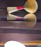 longdesc="Stained Glass art - Blown Glass - Big Mamma Vase- Beautiful interior Glass Shelf Glass Designs - Red & Yellow Center piece glass vase -  Phoenician magenta yellow glass vase"
