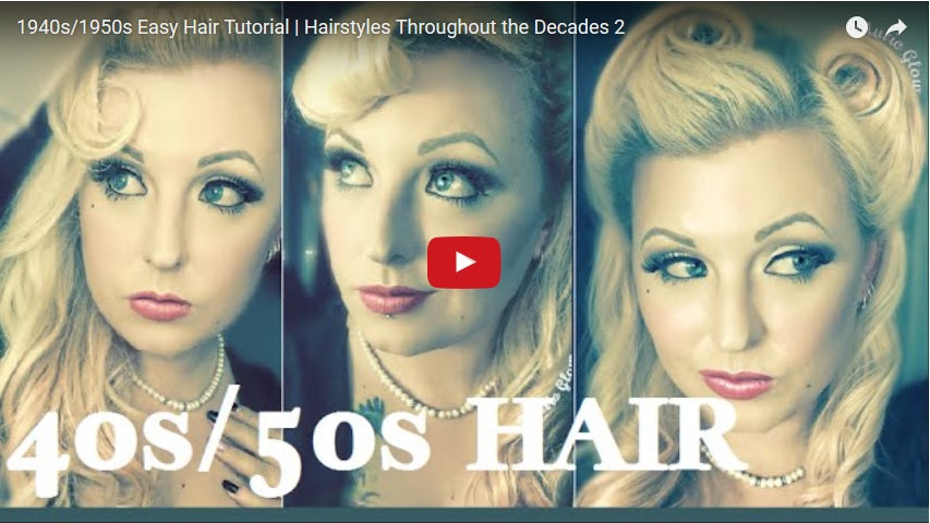 1950 Hairstyle Tutorials 30 Tutorial Videos Bold Dress