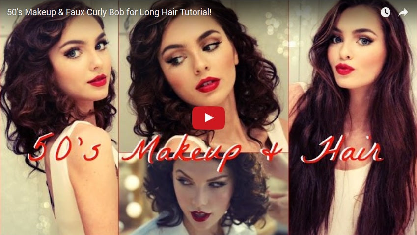 1950 Hairstyle Tutorials 30 Tutorial Videos Bold Dress