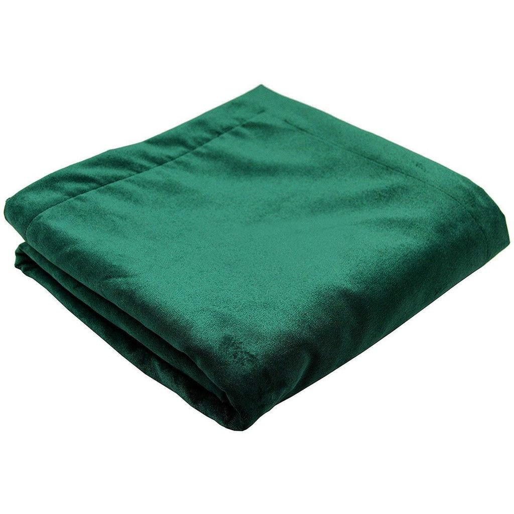 Emerald Green Velvet Throw Blanket