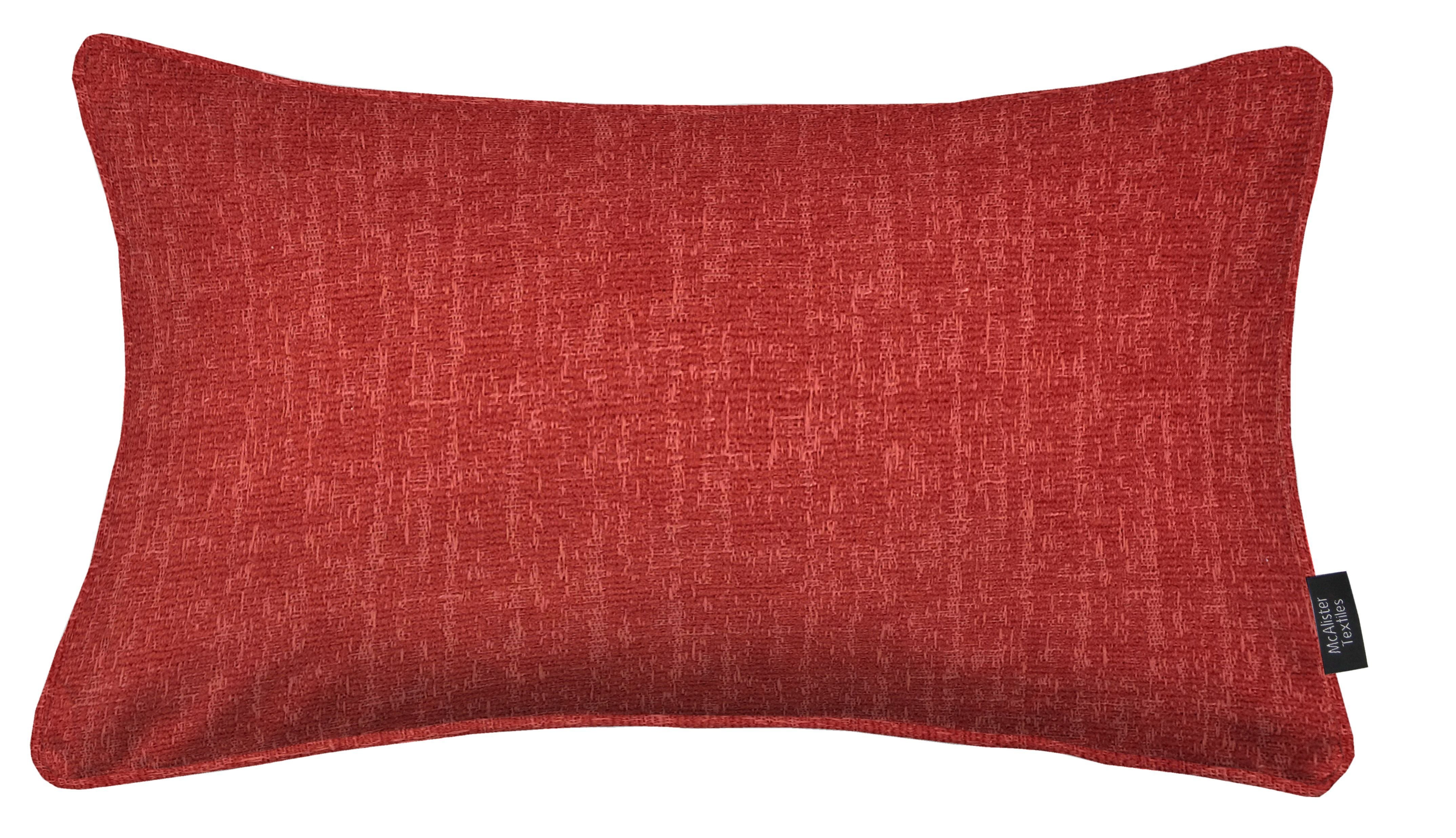 McAlister Textiles Eternity Red Chenille Pillow Pillow Cover Only 50cm x 30cm 
