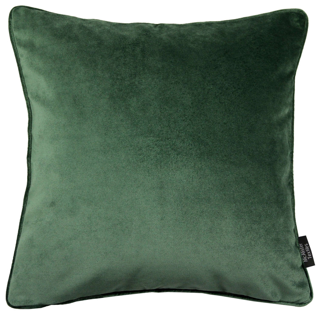 moss green velvet pillows