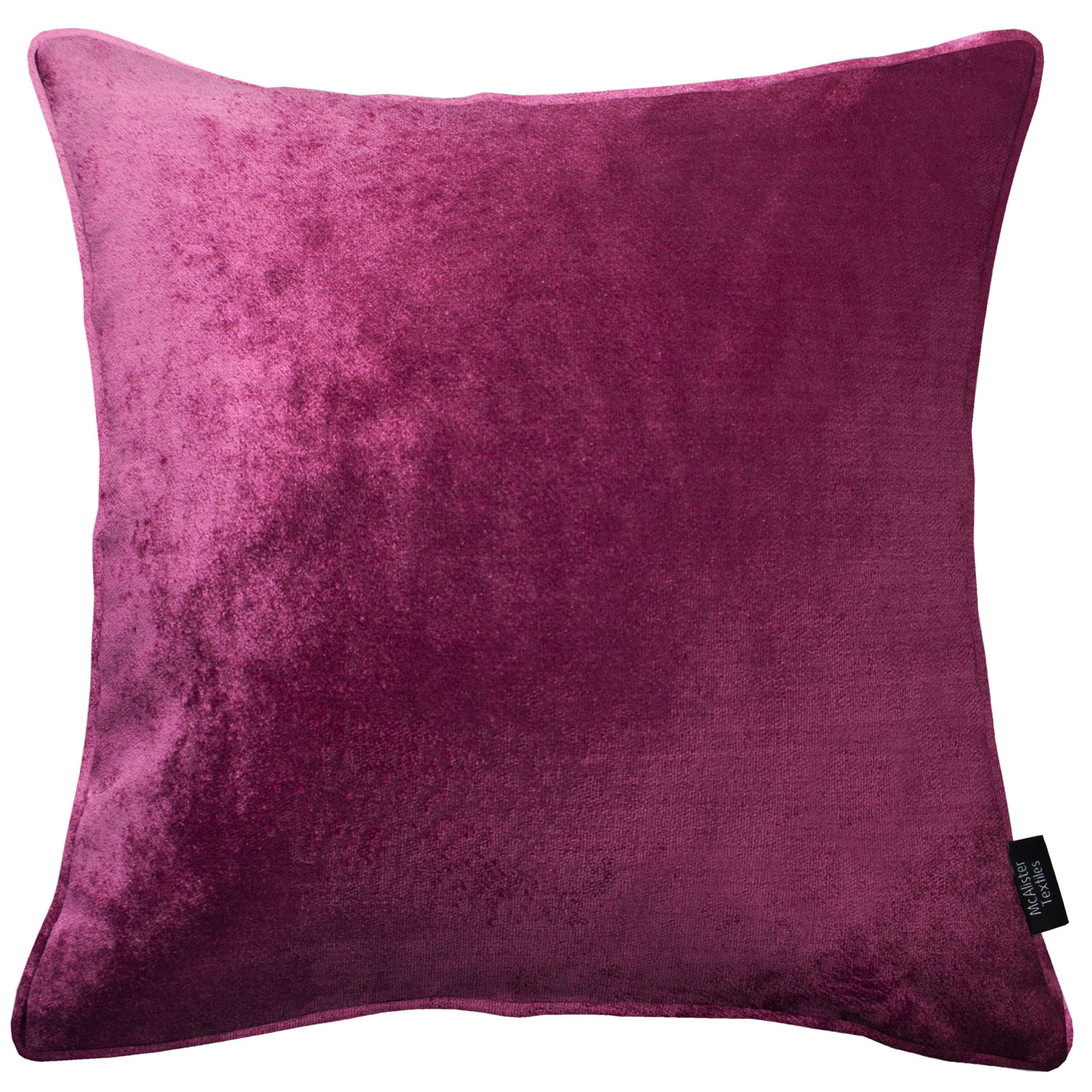 pink crushed velvet cushions