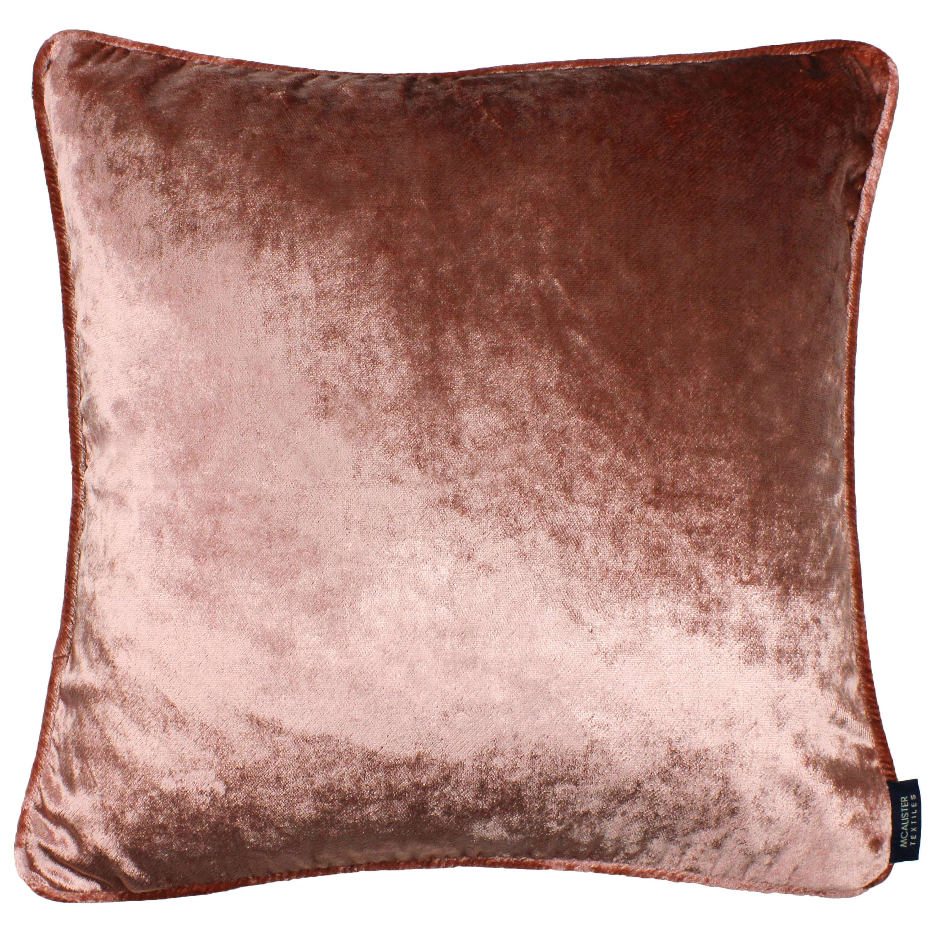 pink crushed velvet cushions