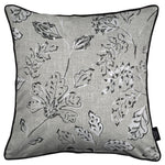 Laden Sie das Bild in den Galerie-Viewer, McAlister Textiles Eden Charcoal Grey Printed Cushions Cushions and Covers Cover Only 43cm x 43cm 
