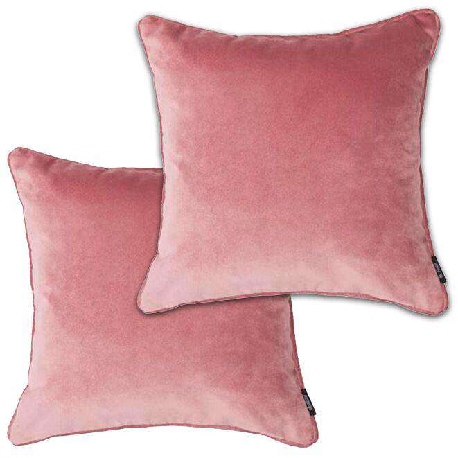 blush pink velvet cushions