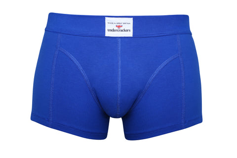 Luxury Velour Blue Stretch Boxer Trunks – Undercrackers