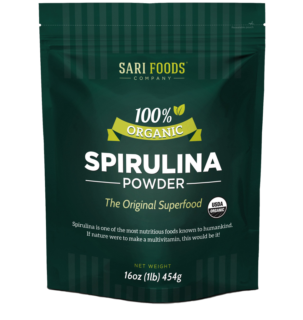 Organic Spirulina Powder - Plant Based Protein | Sari Foods