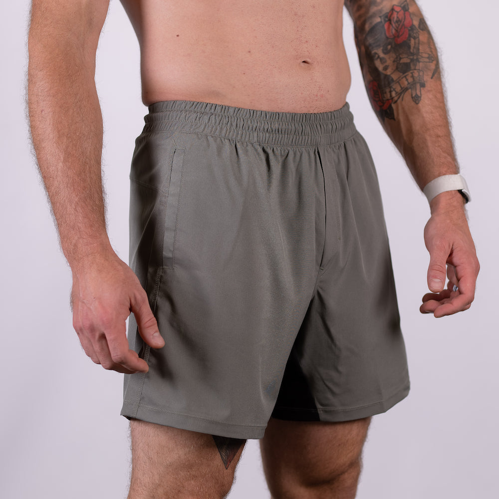 Men's Center-stretch Squat Shorts - Stone - A7
