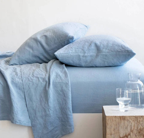 Smooth Linen Two Flats Sheet Set