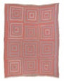 Gees Bend handmade quilt in Salmon Pink