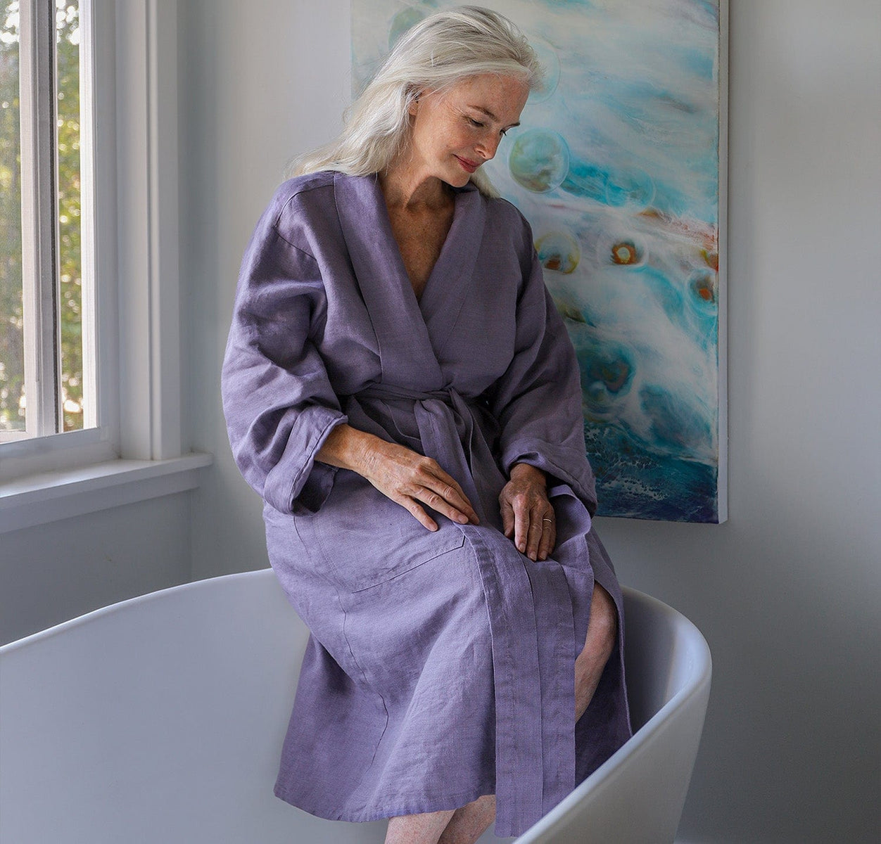 St. Barts Linen Robe