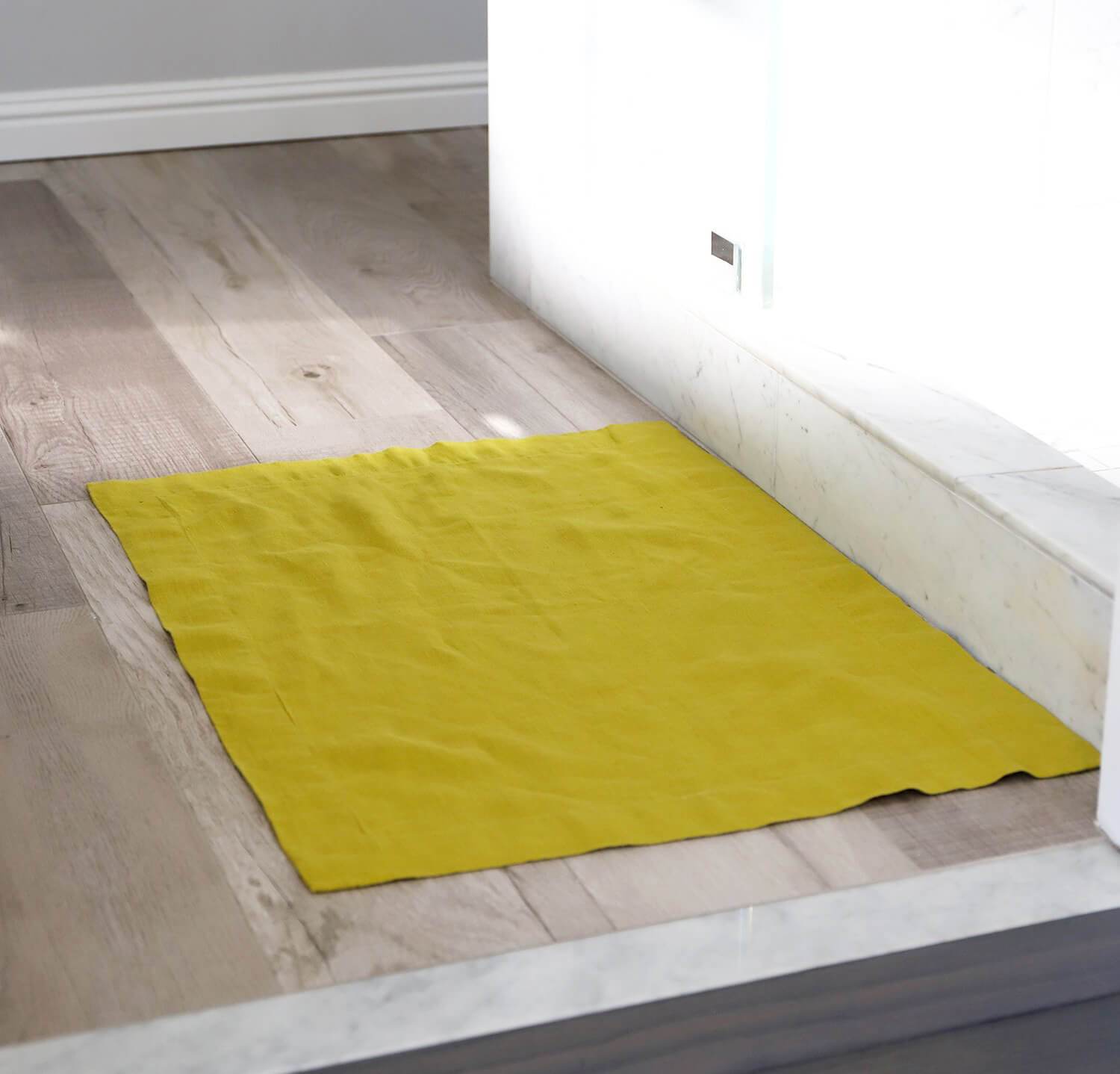 natural bath mat